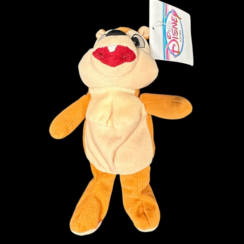 Disney Store Exclusive Chip Bean Bag Plush w/Tag Vintage - Picture 2 of 8
